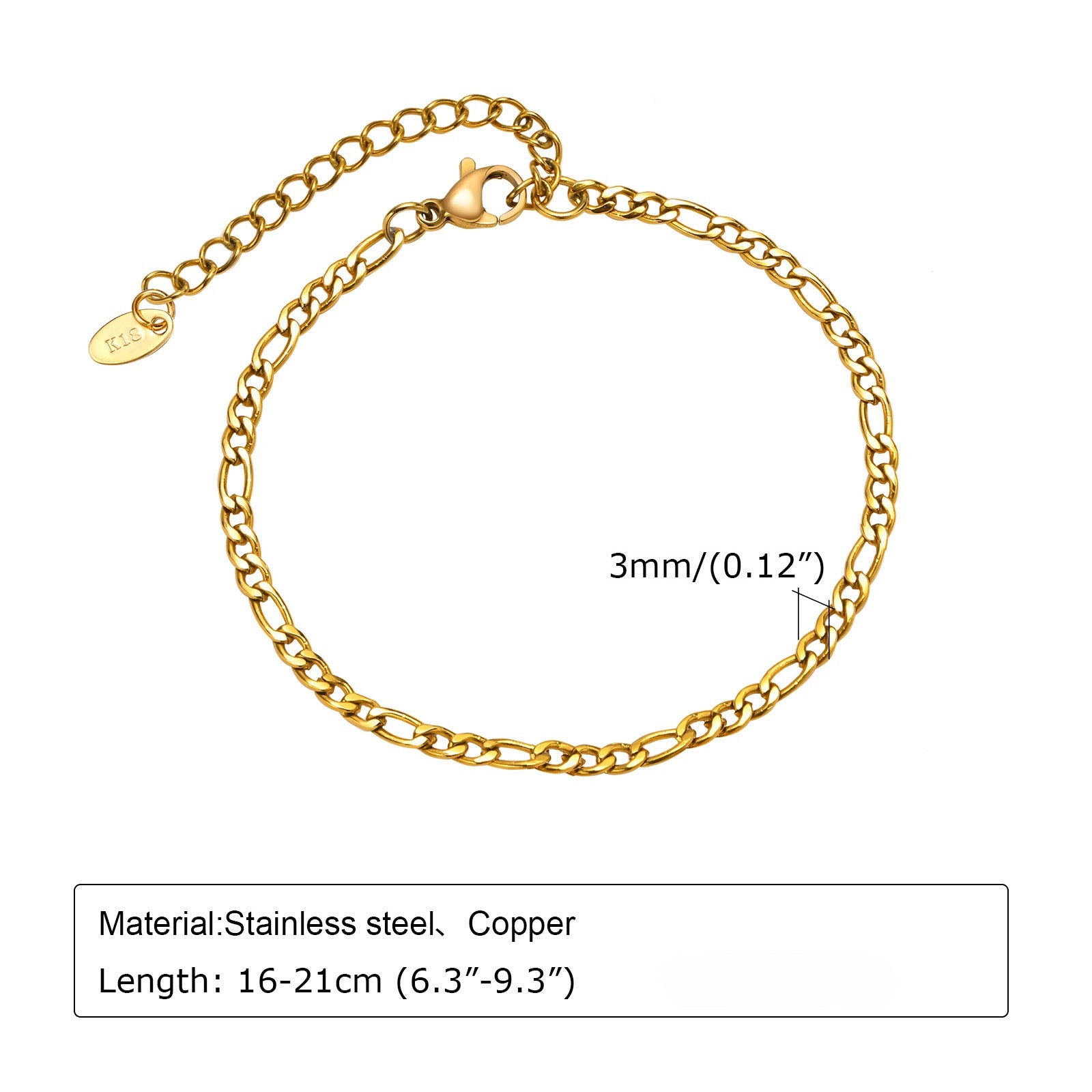 Wholesale Stainless Steel Gold Stacking Bracelet